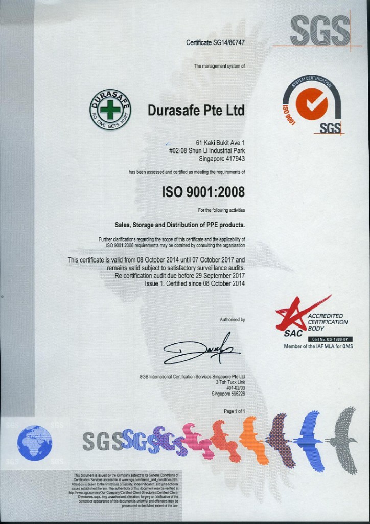 ISO-Certificate with SAC-01