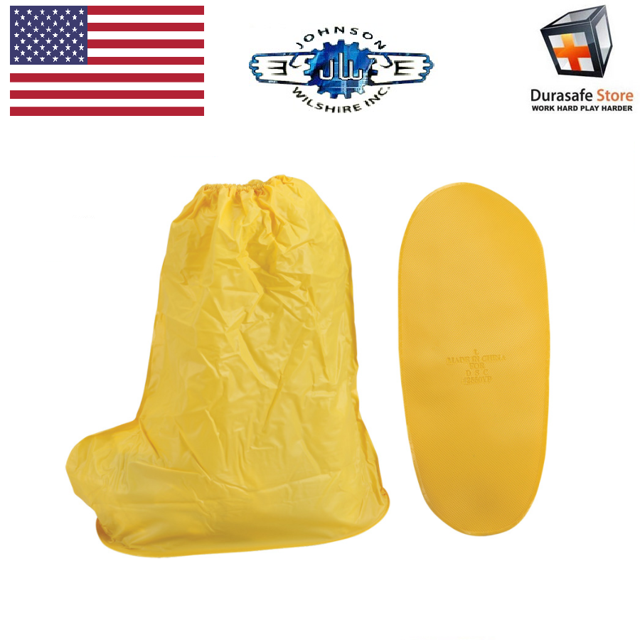 JOHNSON WILSHIRE BOOT COVERS YELLOW PVC SIZE XL - Durasafe Shop