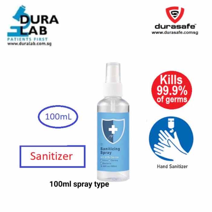 DURALAB Washfree Sanitizer Spray 100 mL - Durasafe Shop