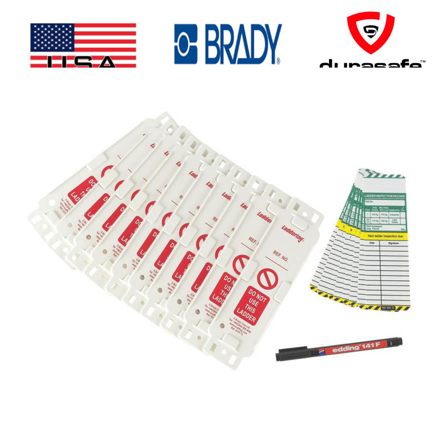 Brady SCAF-STSH Scafftag MK1 Kit (SCF09 - Pack of 10 holders/10 inserts ...